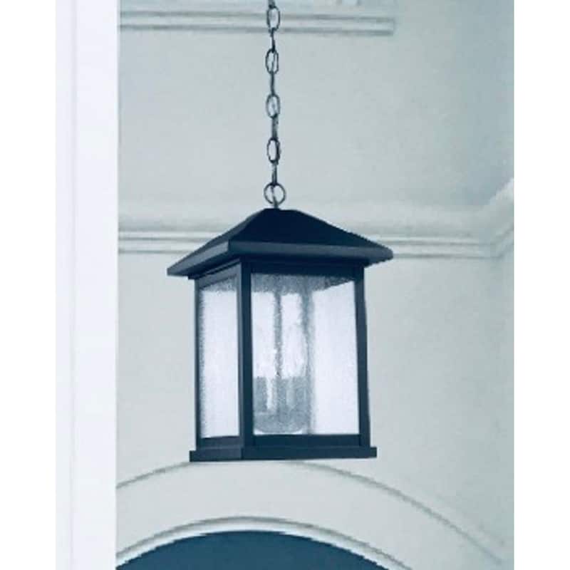 Carriage Style Outdoor Black Pendant