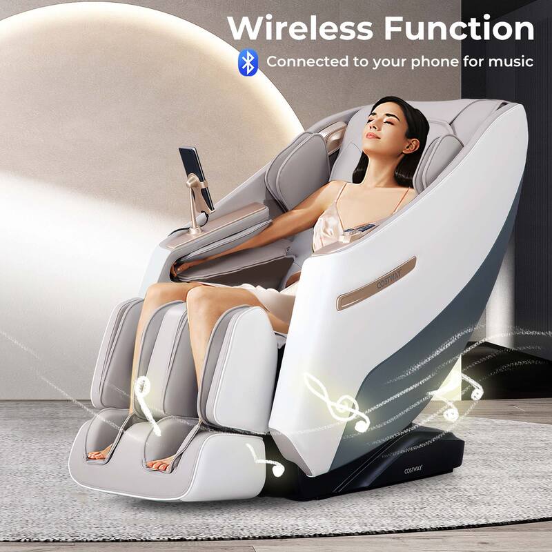 Costway Zero Gravity SL Track Full Body Massage Chair with Waist