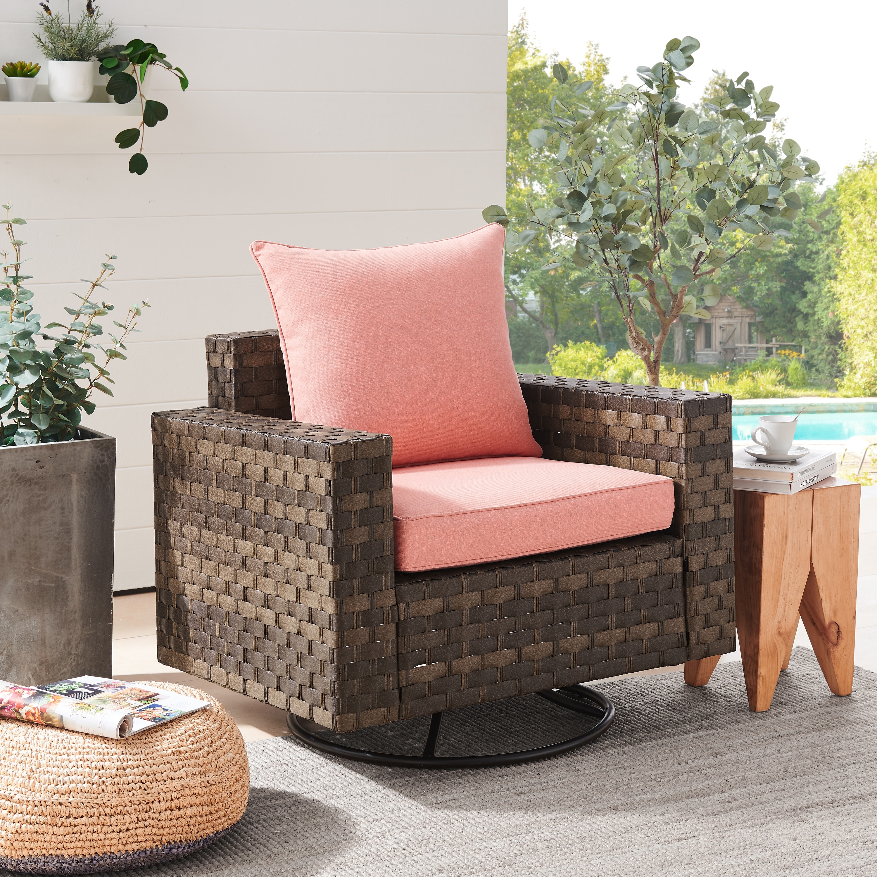 wicker patio cushion sets