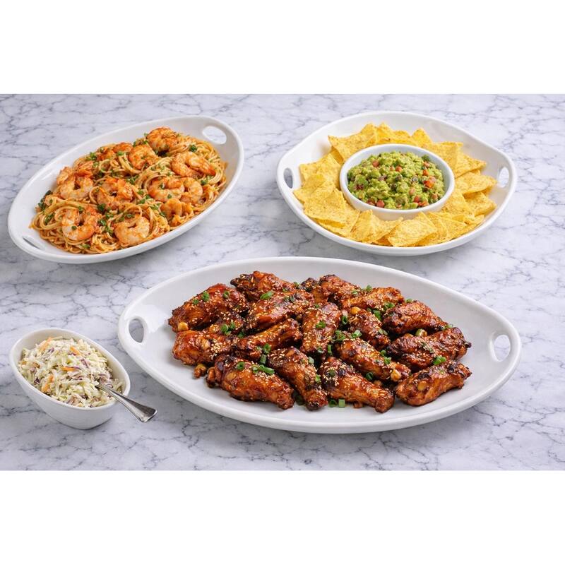 Euro Essential Classic Lisbon White Oval Platter with Loop Handle