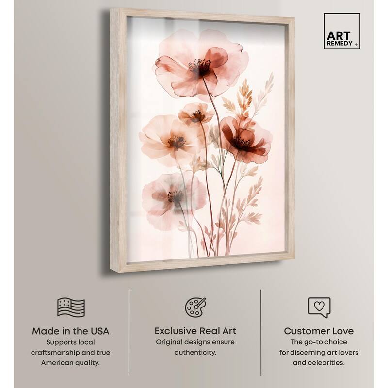Petal Dye III Shadowbox by Art Remedy