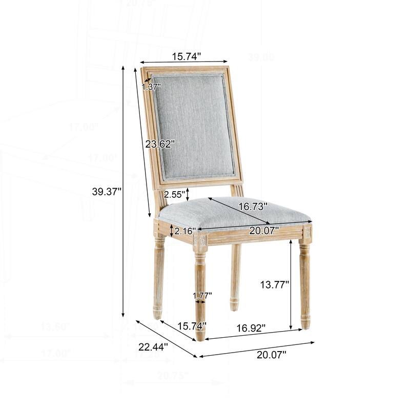 Exquisite French Country Dining Chairs with Stylish Details and Solid Construction
