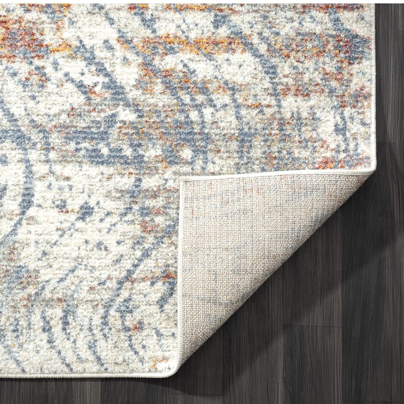 Abani Milas MIL180A Vintage Beige Swirl Area Rug
