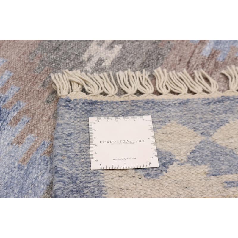 Ankara FW Slate Blue Kilim 5'2" x 8'1" - 5'2 x 8'1