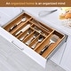 preview thumbnail 2 of 7, Expandable Silverware Organizer - Bamboo Kitchen Drawer Organizer, Utensil Holder - Drawer Organization and Storage