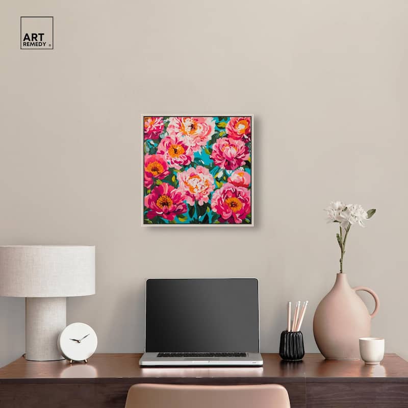 Maximalist Bloom Canvas by Art Remedy