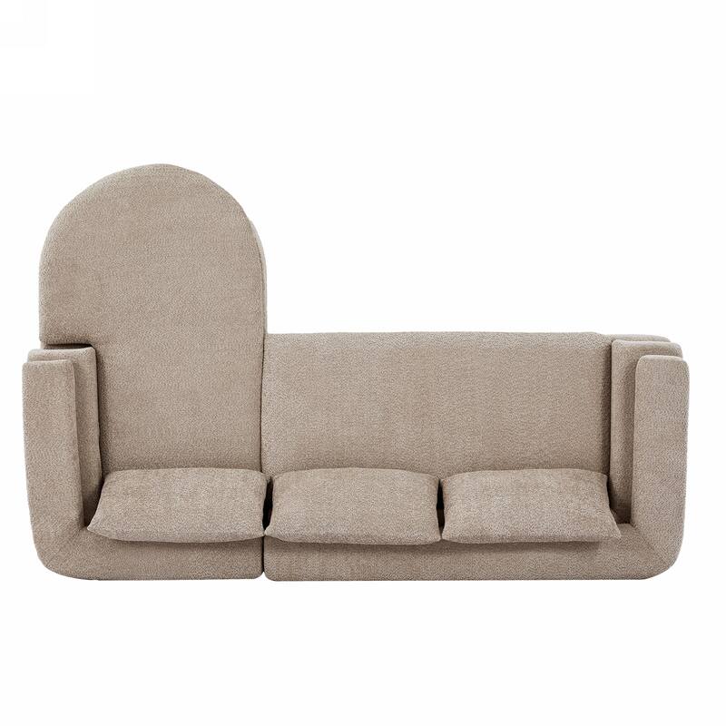 Christopher Knight Home - Compressed Modern L-Shape Upholstered Modular Sectional Sofa