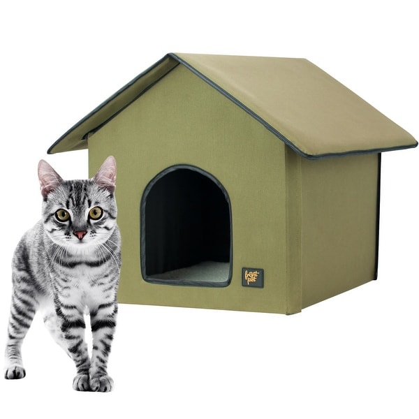 Shop FrontPet 20 Watt Heated Cat House for Outdoor & Indoor Cats / Cat House / Outdoor Heated ...