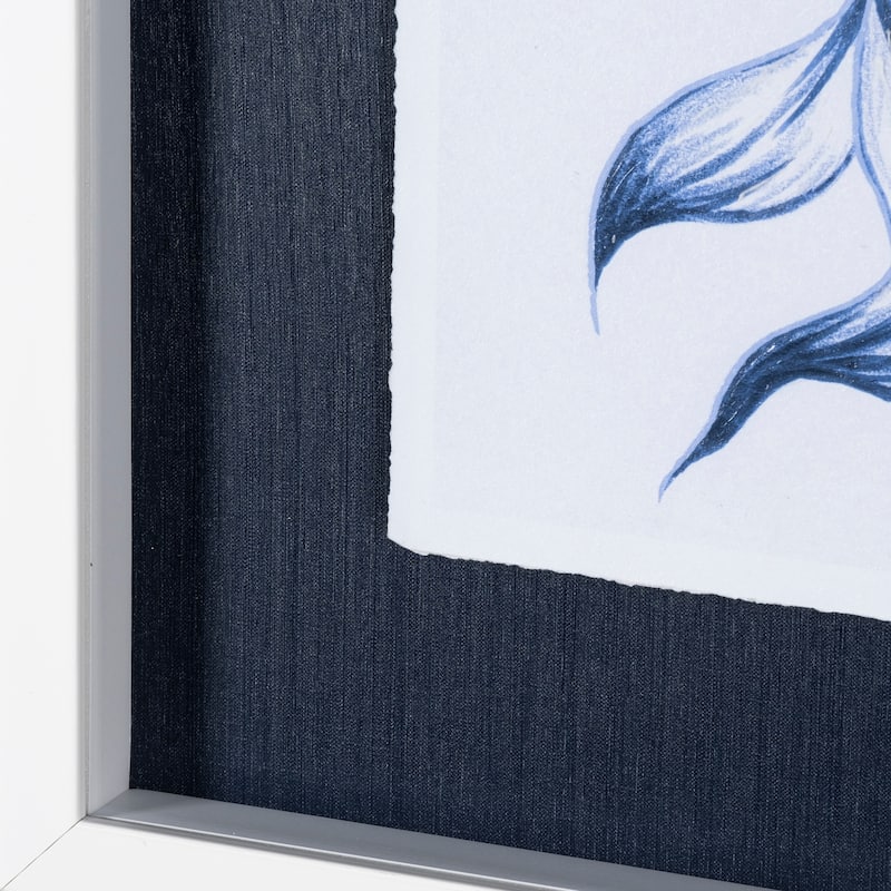 Koi Fish Blue I Framed Art Print