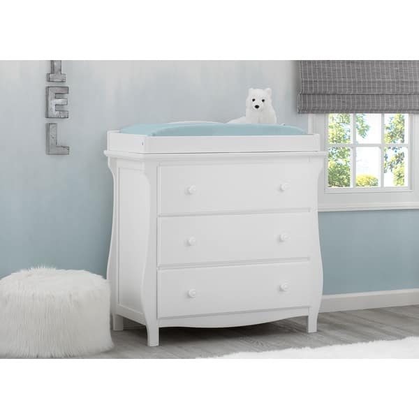 slide 2 of 5, Lancaster 3 Drawer Dresser with Changing Top One Size