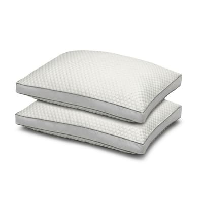 Arctic Chill Cooling Pillow, Medium Density, for All Sleep Positions, Set of 2 - White