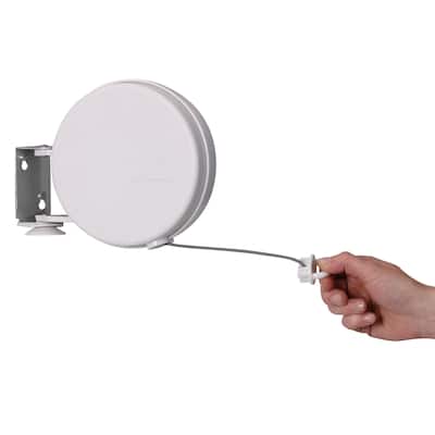 Household Essentials Single Line Retractable Clothesline - 2.0"L x 8.3"W x 6.5"H