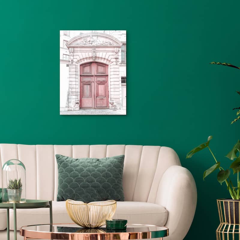 Paris Pink Door by Heather Loriece Canvas Art Print