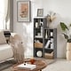 preview thumbnail 23 of 34, VECELO Set of 2 Open Bookshelf Set 4-Tier Five Irregular Cube Bookcase Multipurpose Storage Organizer for Small Spaces