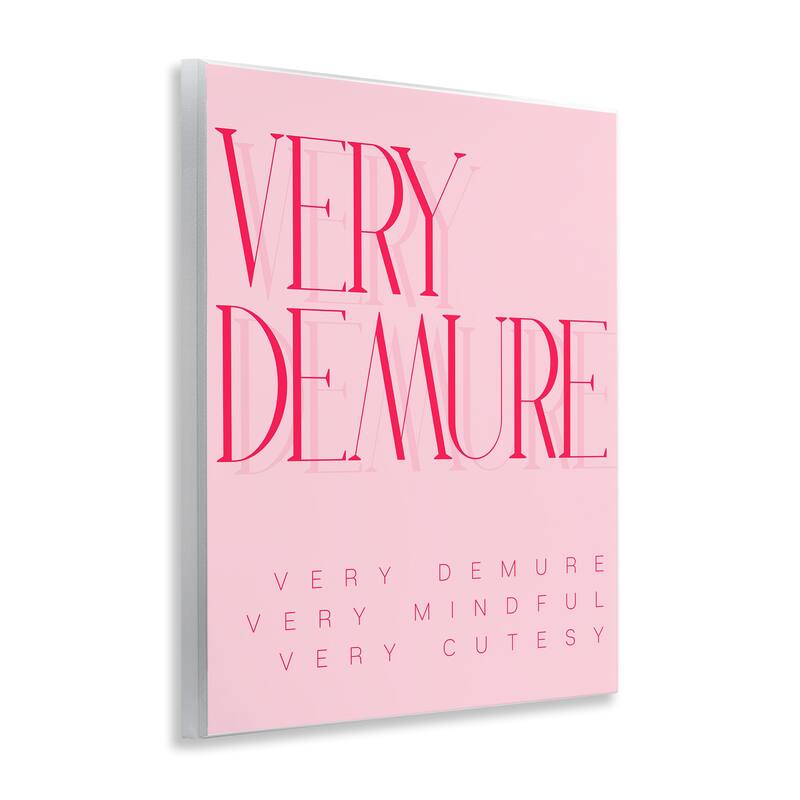 Stupell Elegant Pop Culture Phrase Wall Plaque Art Design By Lil' Rue