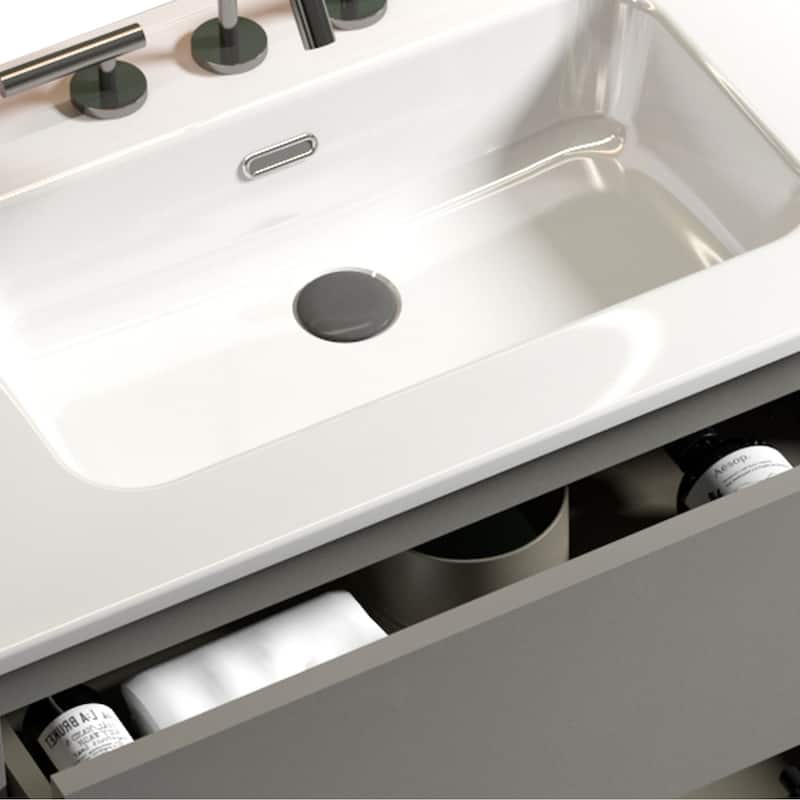 GDFStudio - TIA Freestanding Bathroom Vanity with Sink Basin