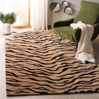 SAFAVIEH Handmade Soho Demetrina Tiger N.Z. Wool Rug