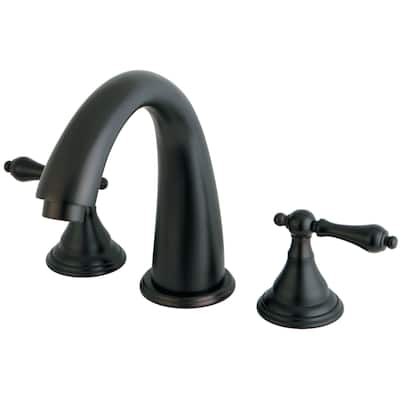 Kingston Brass Vintage Deck Mounted Roman Tub Filler with Lever