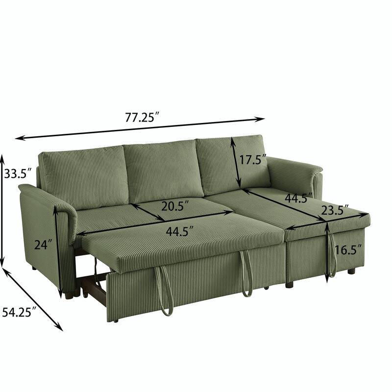 Modular Sectional Sofa - Convertible Sleeper & Recliner