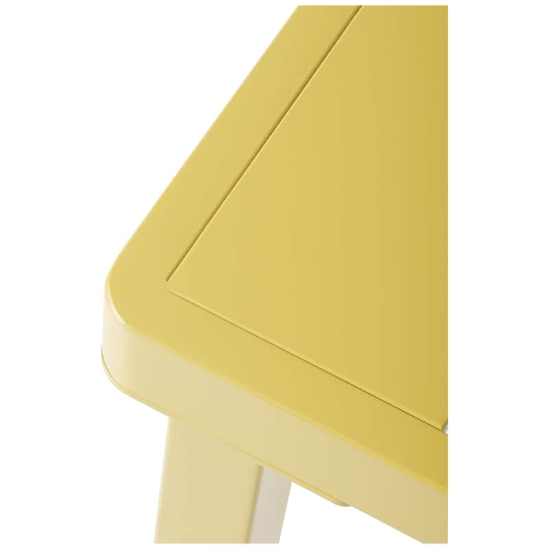 Frond and Form 59 Inch By 35.4 Inch Outdoor Steel Rectangular Dining Table