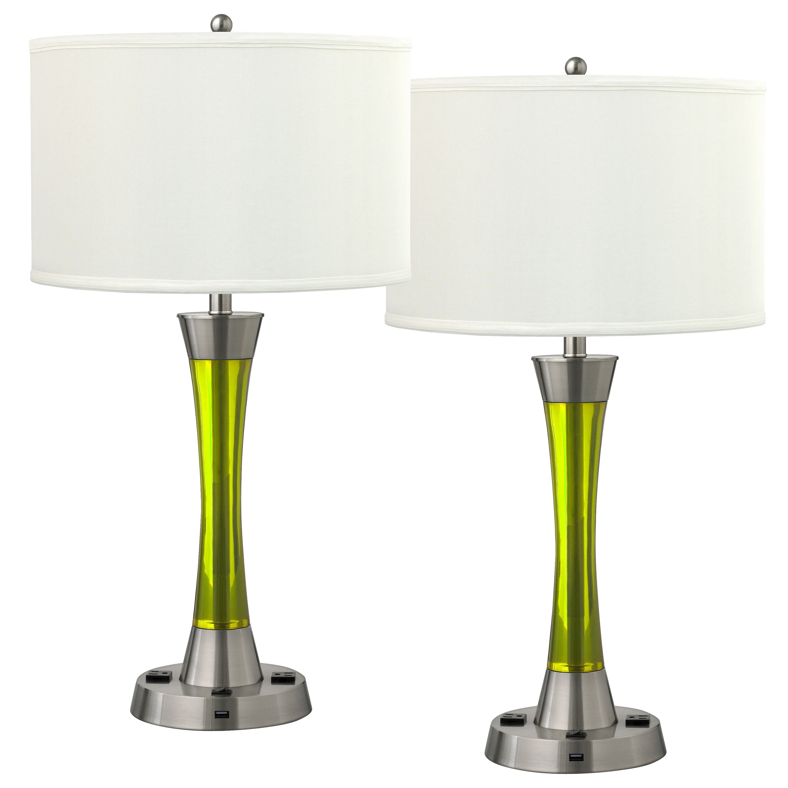 Lime green bedside lamp discount