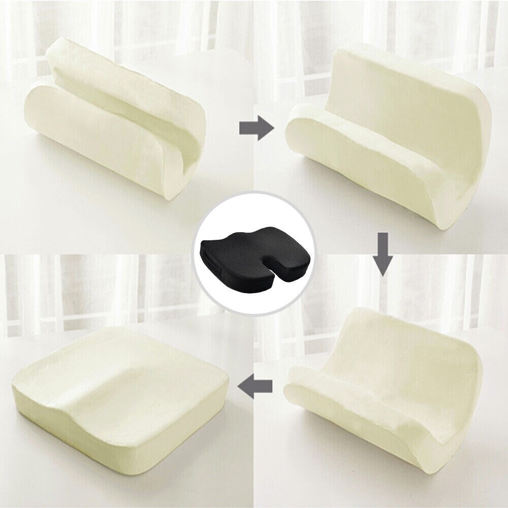 Cool Gel Memory Foam Seat Cushion Rose Red