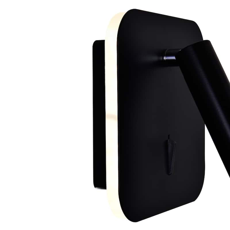 Private I LED Sconce With Matte Black Finish - Matte Black