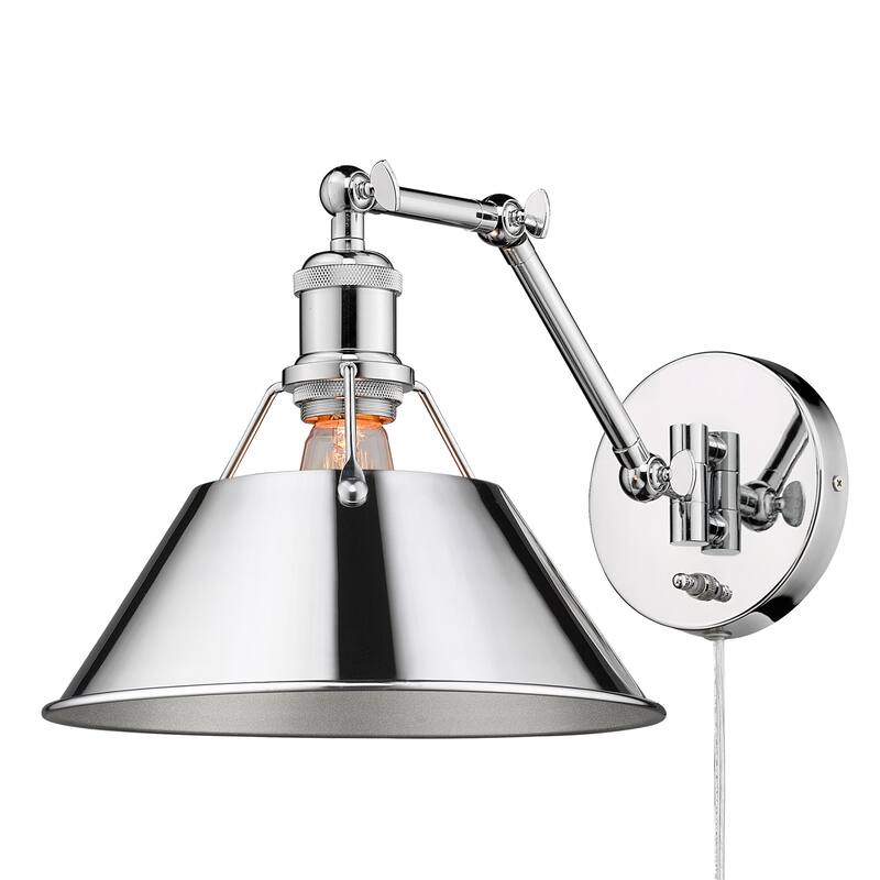 Orwell 1-Light Articulating Wall Sconce - Chrome & Chrome
