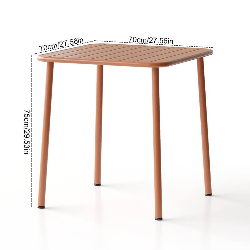 Sera square table outdoor courtyard table villa open air dining table waterproof table retro American modern