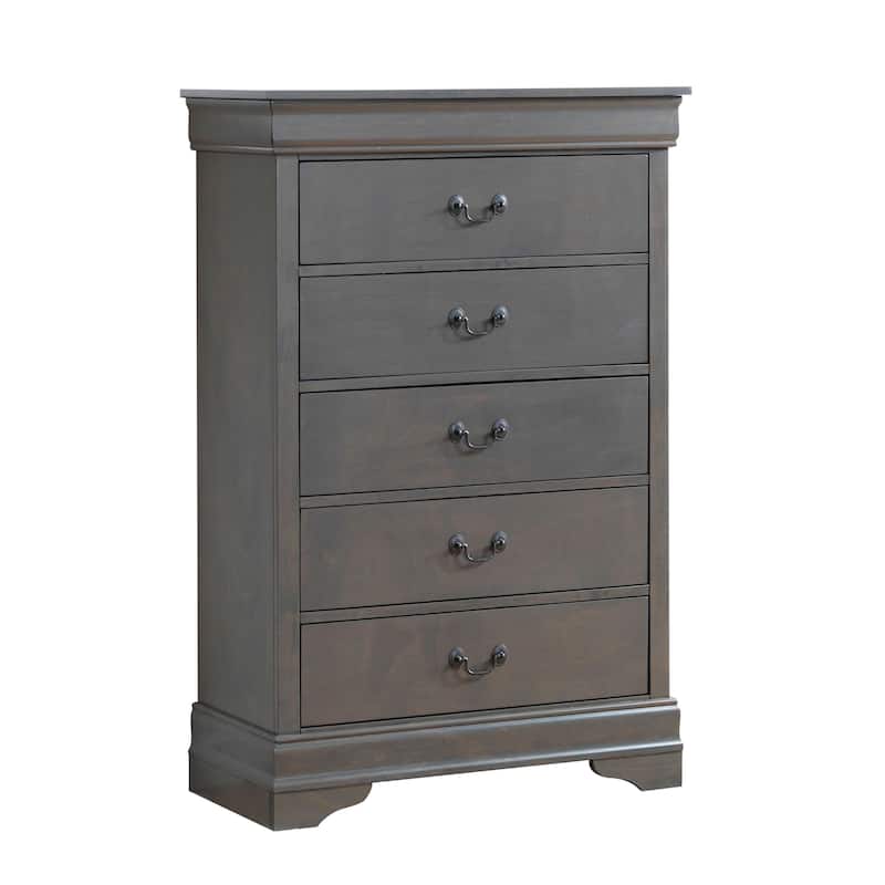 Furniture of America Devi Traditional Solid Wood 5-drawer Chest