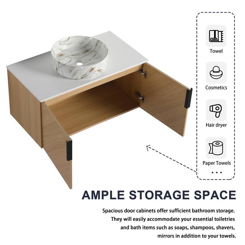 6 Piece Wooden Dining Table Set, Wooden Dining Table with 4 Upholstered Chairs and Bench for 6 People