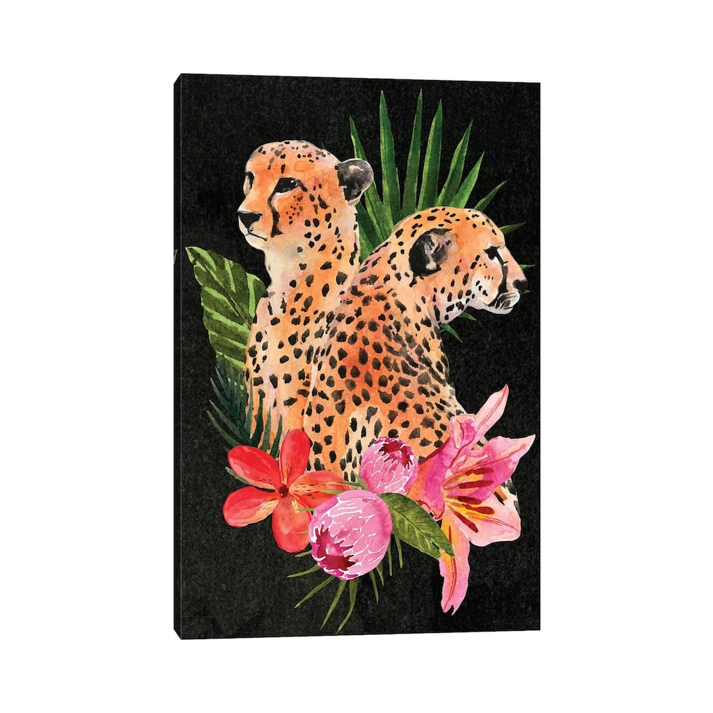 iCanvas "Cheetah Bouquet I" by Annie Warren Canvas Print