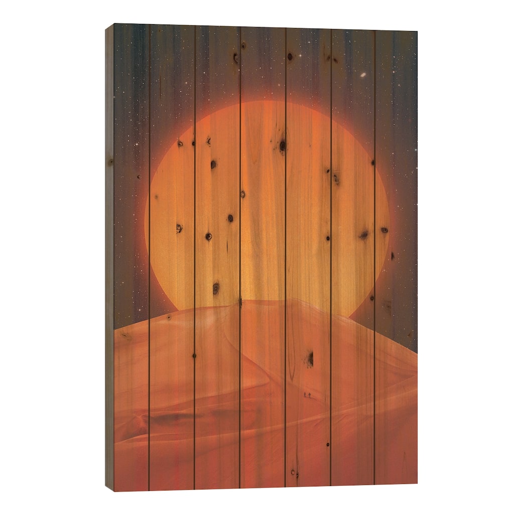 Dune Print On Wood by Andreas Lie - Multi-Color