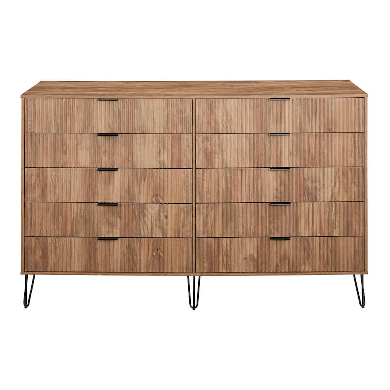 Manhattan Comfort Dumbo Modern 10-Drawer Double Tall Dresser