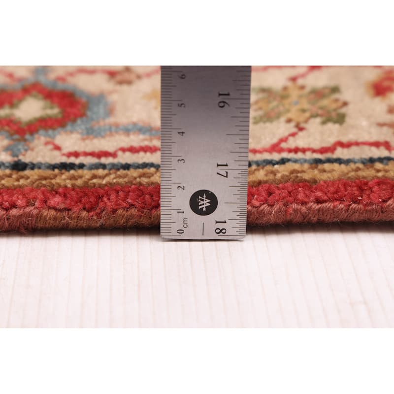 ECARPETGALLERY Hand-knotted Finest Oushak Red Wool Rug - 2'6 x 8'0