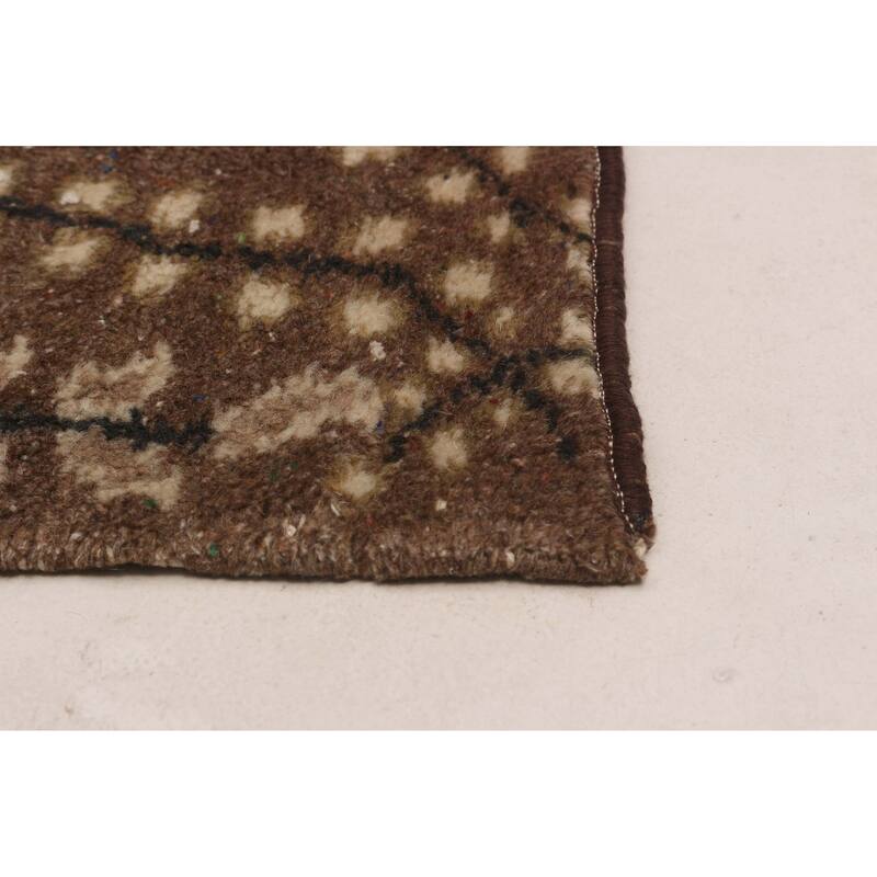 ECARPETGALLERY Hand-knotted Melis Vintage Cream Wool Rug - 5'3 x 8'8