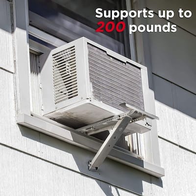 TURBRO Universal Window Air Conditioner Support Bracket - Up to 200 lbs - Fits 5,000 to 12,000 BTU