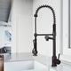 preview thumbnail 14 of 76, VIGO Zurich 27" H Single Handle Pull-Down Sprayer Kitchen Faucet