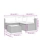 preview thumbnail 80 of 100, vidaXL Patio Corner Sofa with Cushions Black/Brown/Gray Poly Rattan