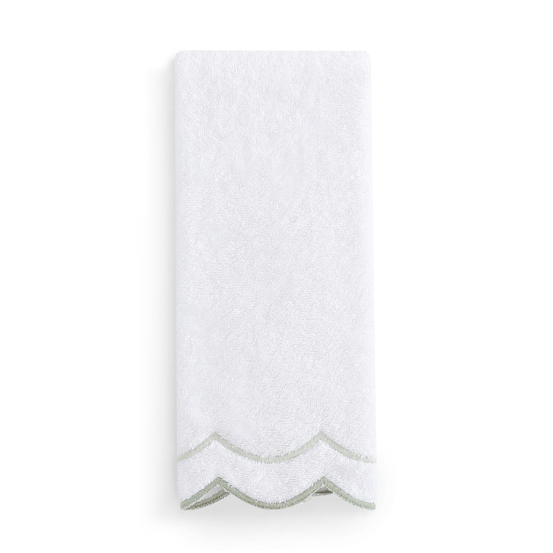 Peri Home Scallop Hand Towel - 16x27 - Sage
