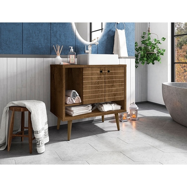 Liberty 31.49 Bathroom Vanity with Sink and 2 Shelves. Opens flyout.