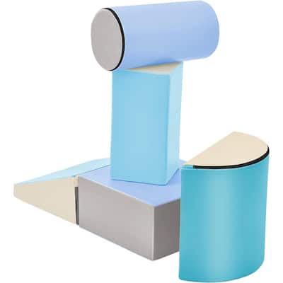 Toddler Indoor Climb and Crawl Activity Playset,Soft Foam Playset including Single-Tunnel Foam Climber ,Slide Stairs and Ramp
