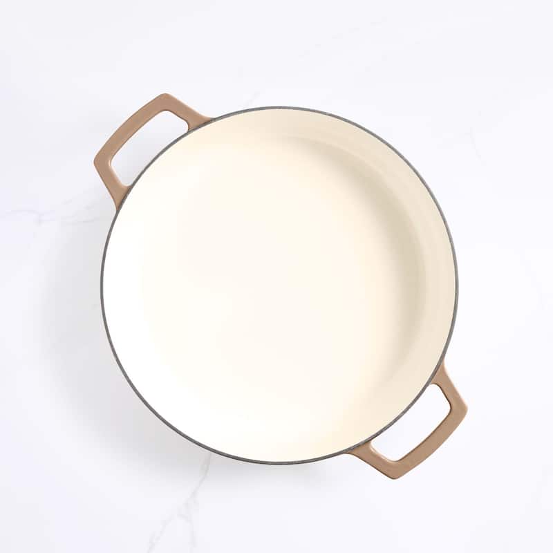 Martha by Martha Stewart 3.5 QT Enameled Cast Iron Braiser w/ Lid