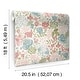 preview thumbnail 5 of 7, Disney Princess Blush Watercolor Floral Peel and Stick Wallpaper by RoomMates