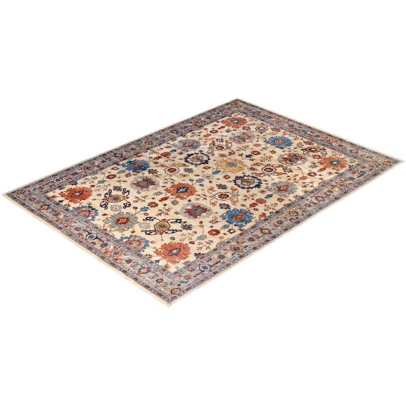 Serapi One-of-a-Kind Hand-Knotted Area Rug - Ivory - 10' 1" x 14' 0"