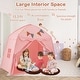 preview thumbnail 25 of 28, Gymax Kids Play Tent w/Flags and Globe String Lights for 3-12 Years - See Details