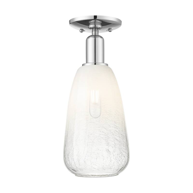 Innovations Lighting Downtown Urban - Brookhaven Almond - 1 Light 6" Semi-Flush Mount Light
