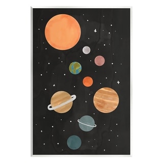 Stupell Solar System Planets Sky Wall Plaque Art by Nina Muis Surface ...