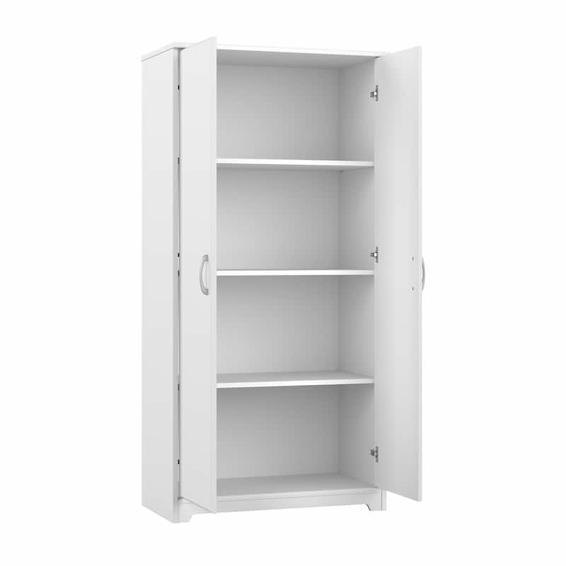 Cabot Tall Storage Cabinet with Doors by Bush Furniture