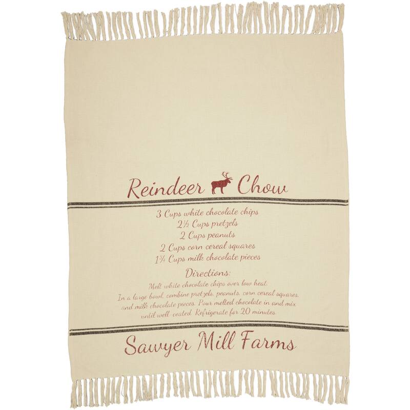 Sawyer Mill Reindeer Chow Woven Throw 60x50